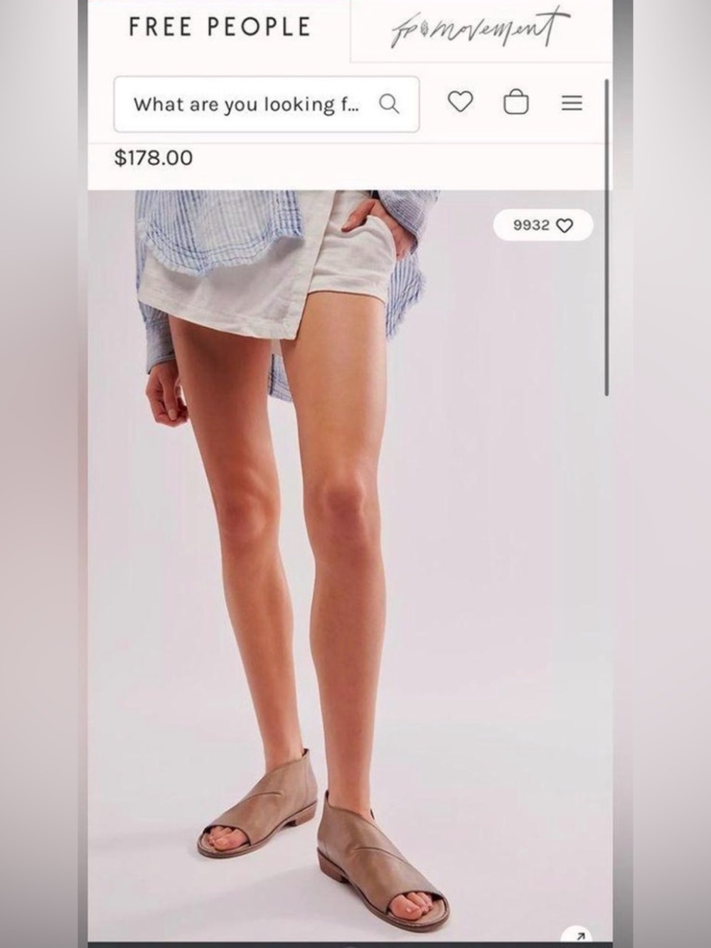 Free People Mont Blanc Asymmetrical Leather Flats Size 39 EU / 8.5 US - Picture 2 of 9